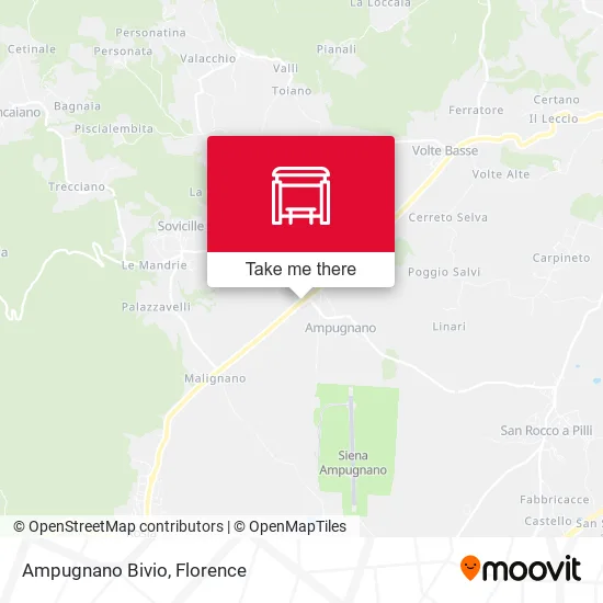 Ampugnano Bivio map