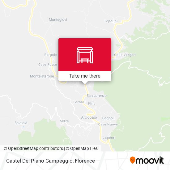 Castel Del Piano Campeggio map