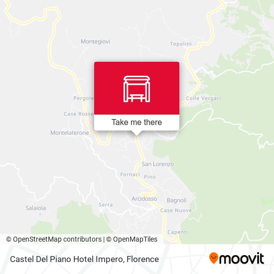 Castel Del Piano Hotel Impero map