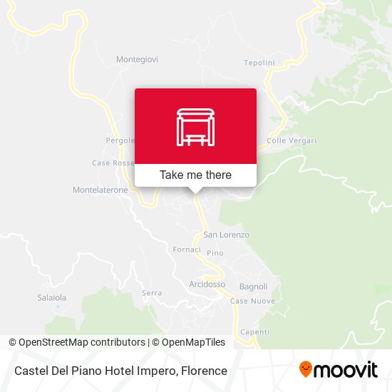 Castel Del Piano Hotel Impero map