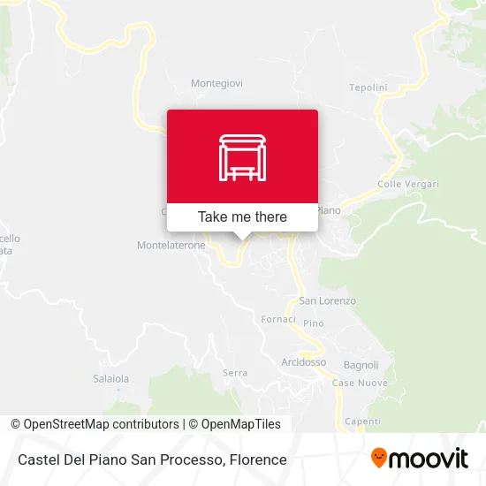 Castel Del Piano San Processo map