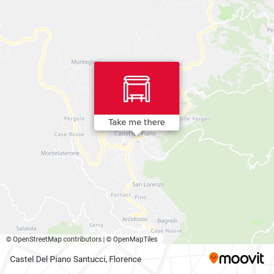 Castel Del Piano Santucci map