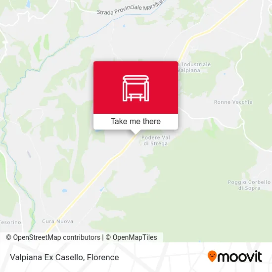 Valpiana Former Tollhouse map