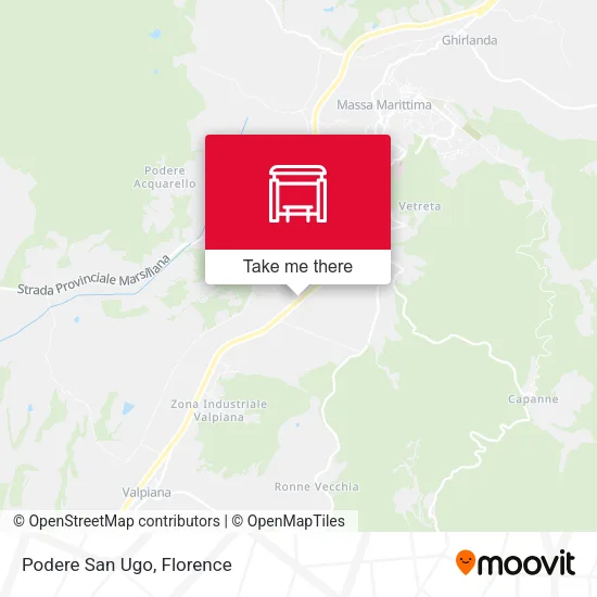 Podere San Ugo map