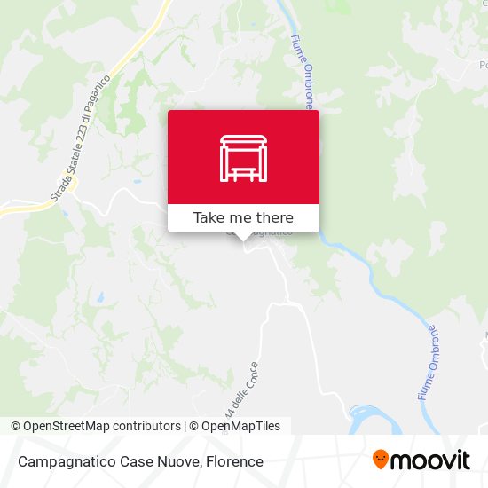 Campagnatico Case Nuove map