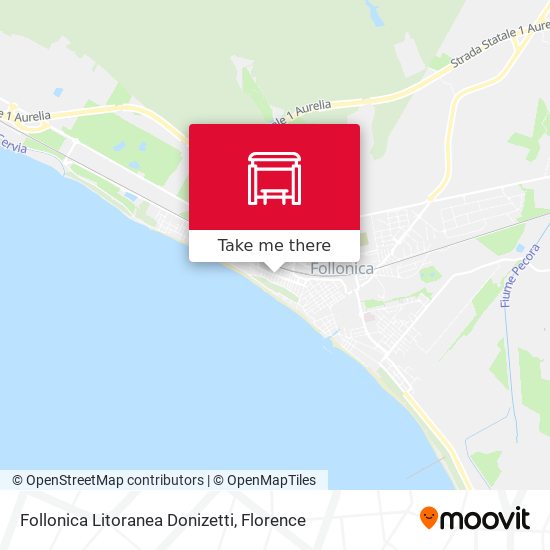 Follonica Litoranea Donizetti map