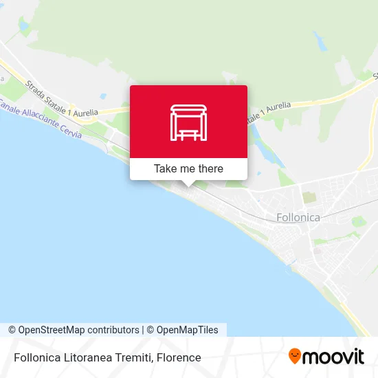 Follonica Litoranea Tremiti map