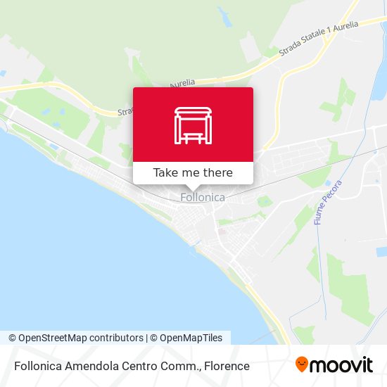Follonica Amendola Centro Comm. map