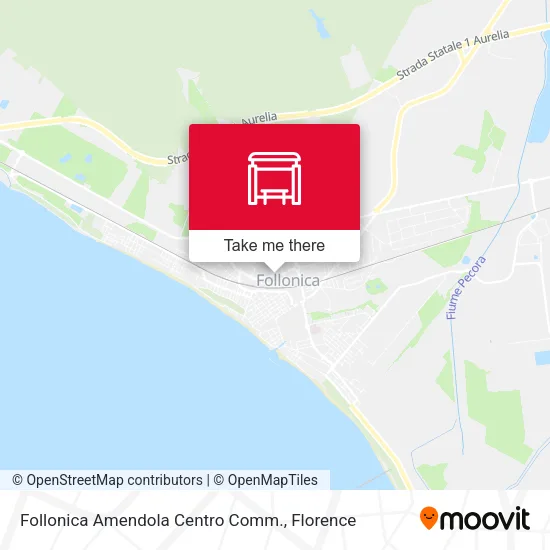Follonica Amendola Centro Comm. map