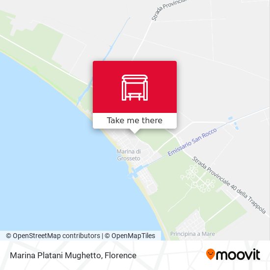 Marina Platani Mughetto map
