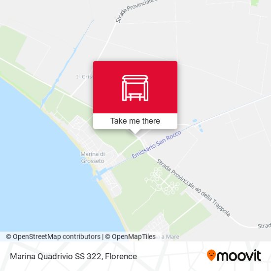 Marina Quadrivio SS 322 map