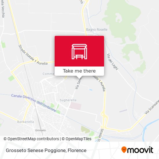 Grosseto Senese Poggione map