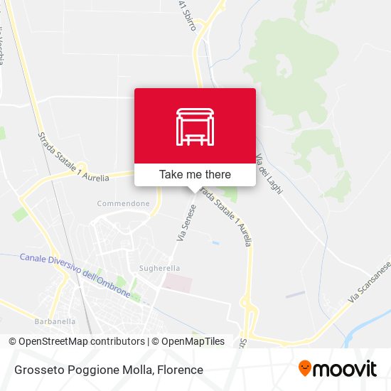 Grosseto Poggione Molla map