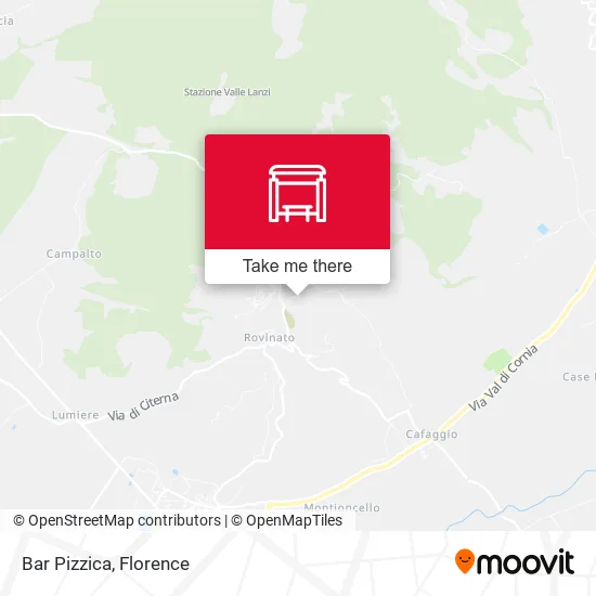 Bar Pizzica map