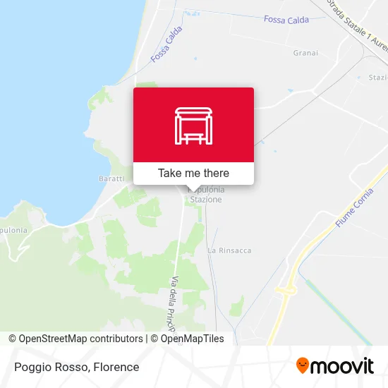 Poggio Rosso map