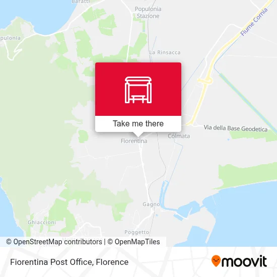 Fiorentina Post Office map