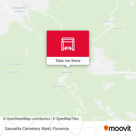 Sassetta Cemetery West map