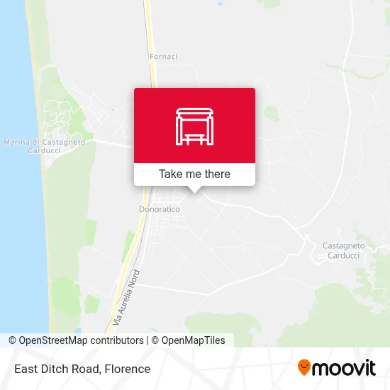 East Ditch Road map