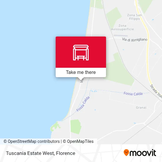 Tuscania Estate West map
