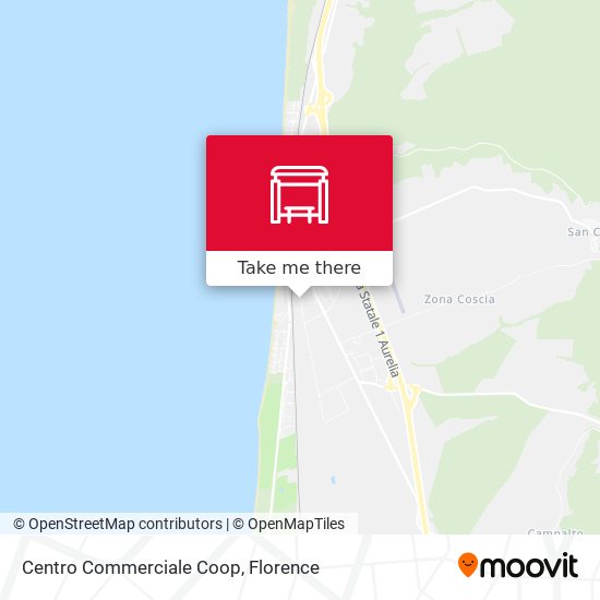 Centro Commerciale Coop map