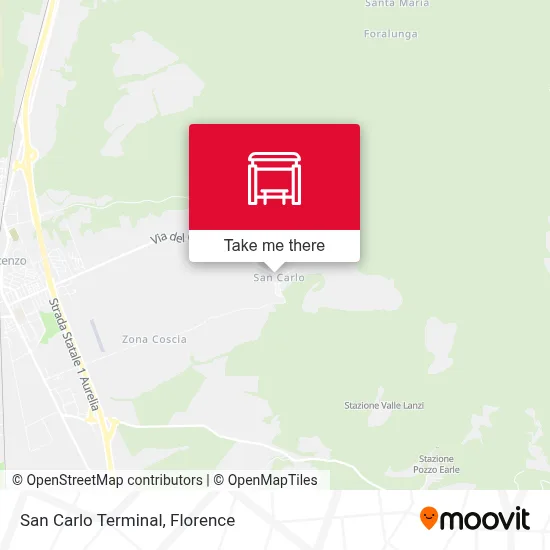 San Carlo Terminal map