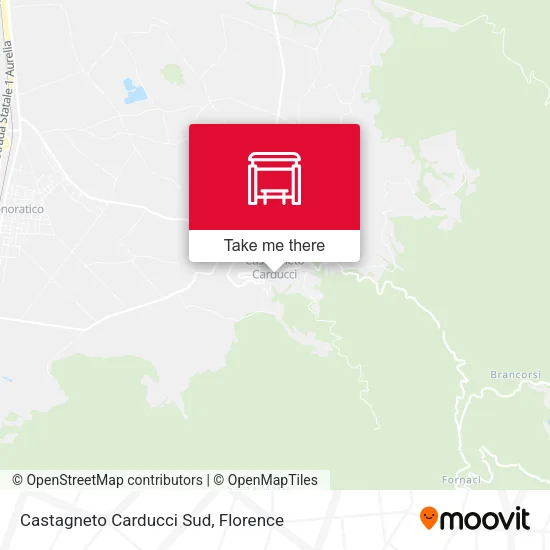 Castagneto Carducci Sud map