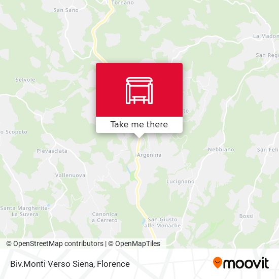 Biv.Monti Verso Siena map