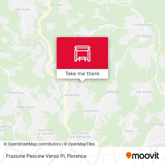 Frazione Pescine Verso Pi map
