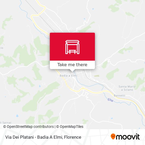 Via Dei Platani - Badia A Elmi map