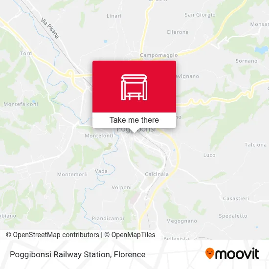 Poggibonsi Railway Station map