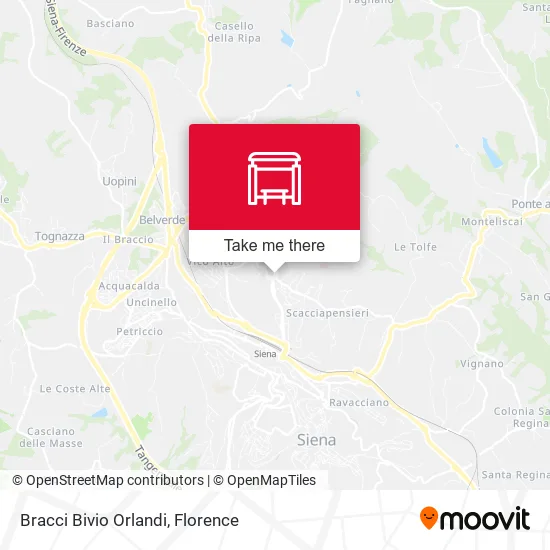 Bracci Bivio Orlandi map