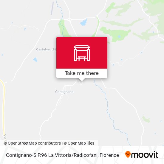 Contignano-S.P.96 La Vittoria / Radicofani map