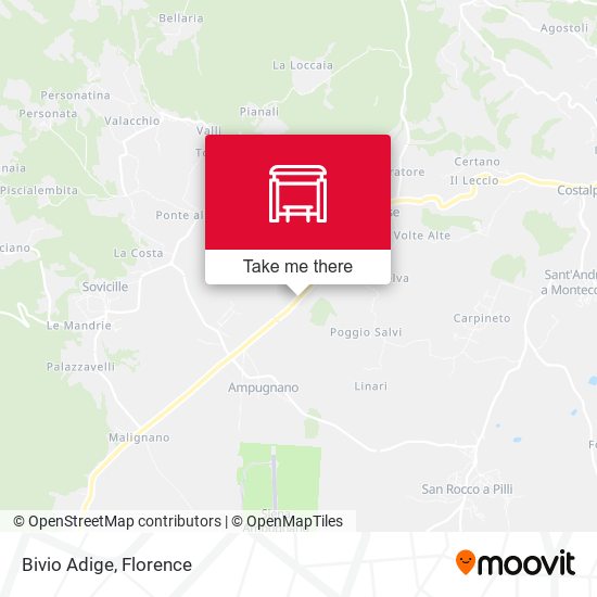 Bivio Adige map