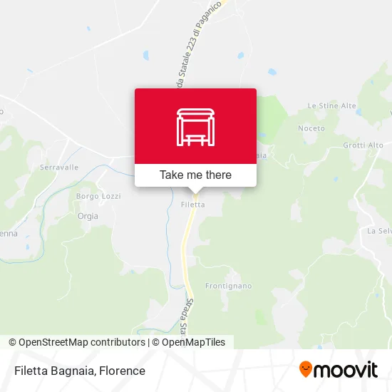 Filetta Bagnaia map