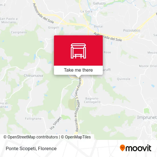 Ponte Scopeti map