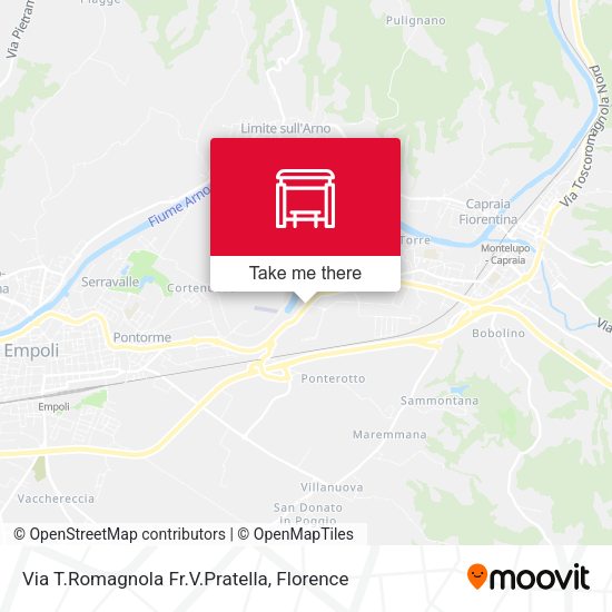 Via T.Romagnola Fr.V.Pratella map