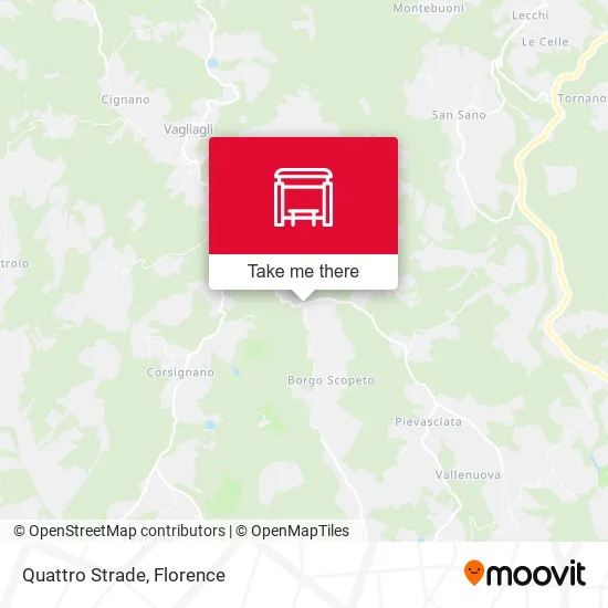 Quattro Strade map
