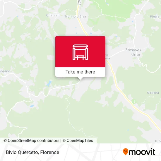 Querceto Junction map