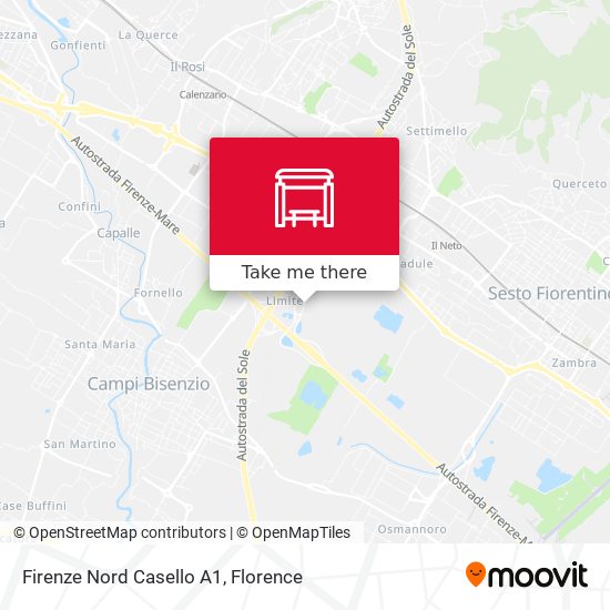 Firenze Nord Casello A1 map