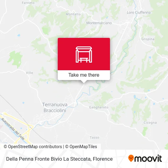Della Penna Fronte Bivio La Steccata map