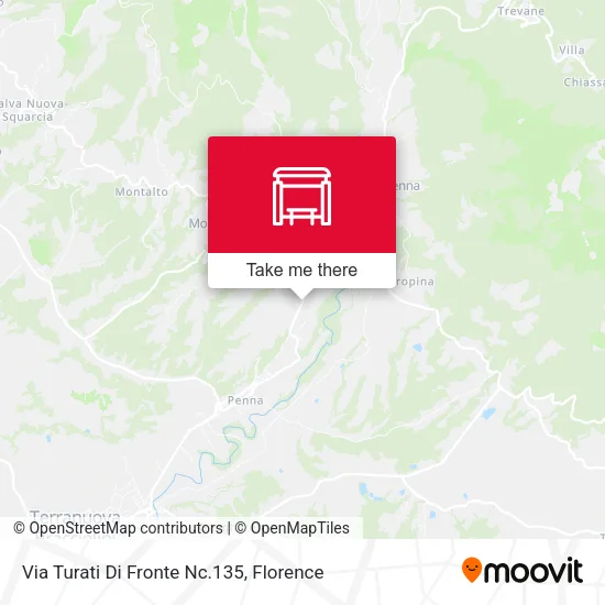 Via Turati Di Fronte Nc.135 map