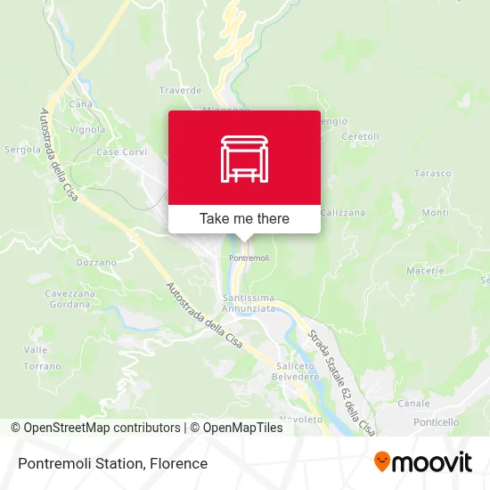 Pontremoli Station map