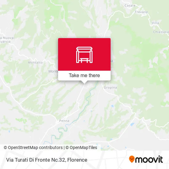 Via Turati Di Fronte Nc.32 map