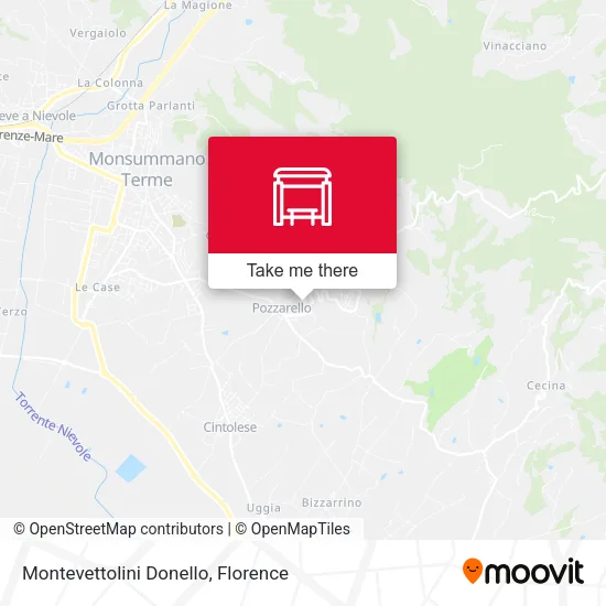 Montevettolini Donello map