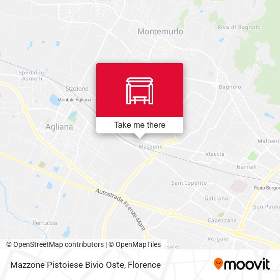 Mazzone Pistoiese Bivio Oste map