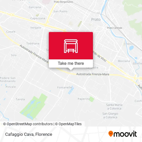 Cafaggio Cava map