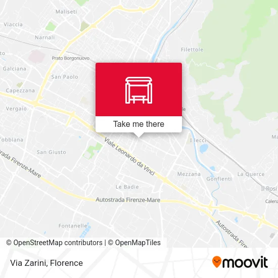 Via Zarini map