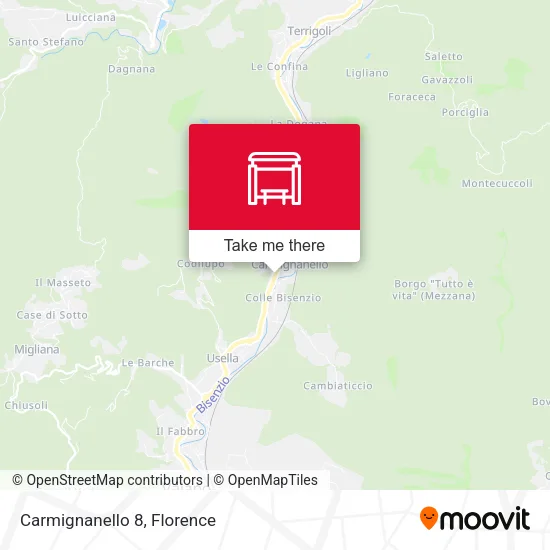 Carmignanello 8 map