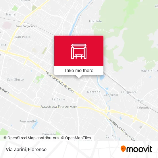 Via Zarini map