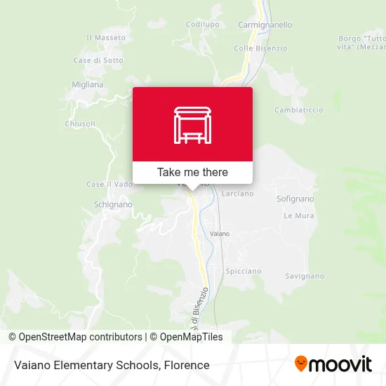 Vaiano Elementary Schools map